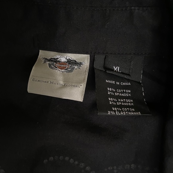 Harley-Davidson zip up long sleeve blouse - Picture 6 of 7